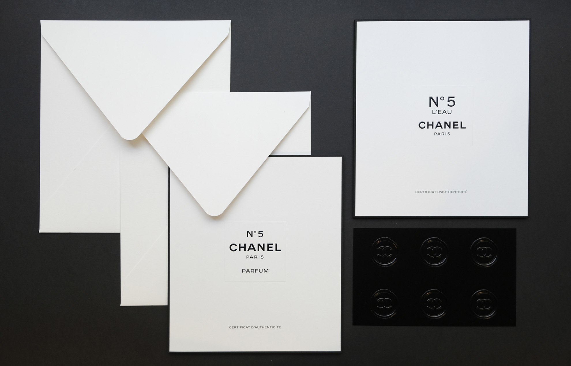 Certificat Chanel N°5 l’eau